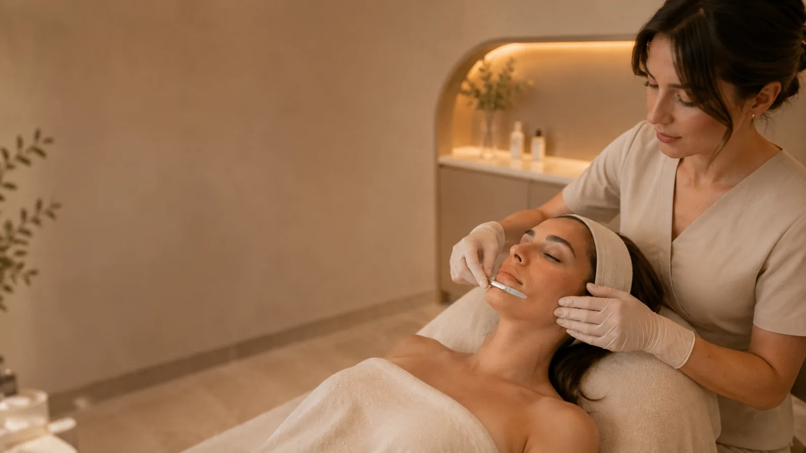 Dermaplaning treatment at Lumen Wellness & Aesthetics in Scottsdale